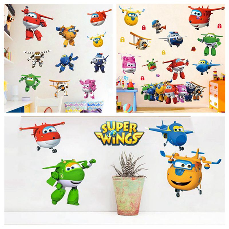 Baby Nursery Stickers - Quente dos desenhos animados super asas