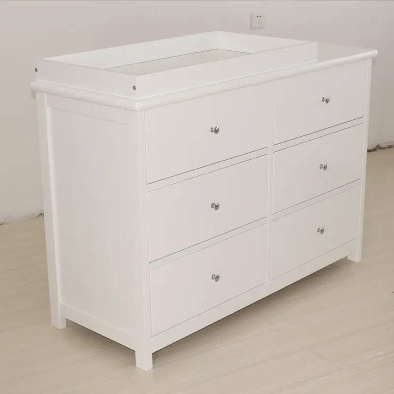 Baby Nursery Dresser - Armário de Armazenamento Branco para Bebês