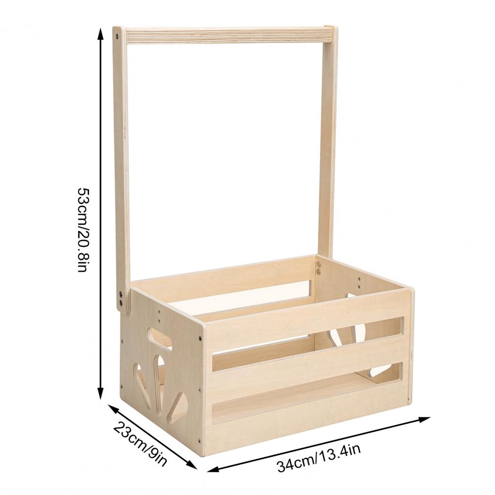 Closet Organizer Baby - Cesto Organizador de Madeira para Chá