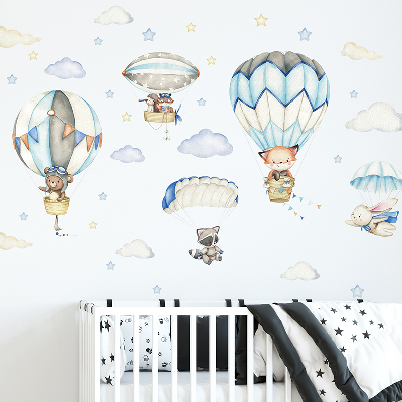 Baby Nursery Stickers - Adesivos de parede com balão de