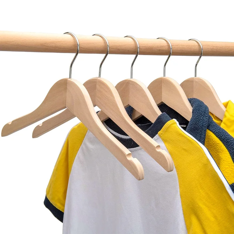 Closet Organizer Baby - Conjunto de 6 Cabides de Madeira