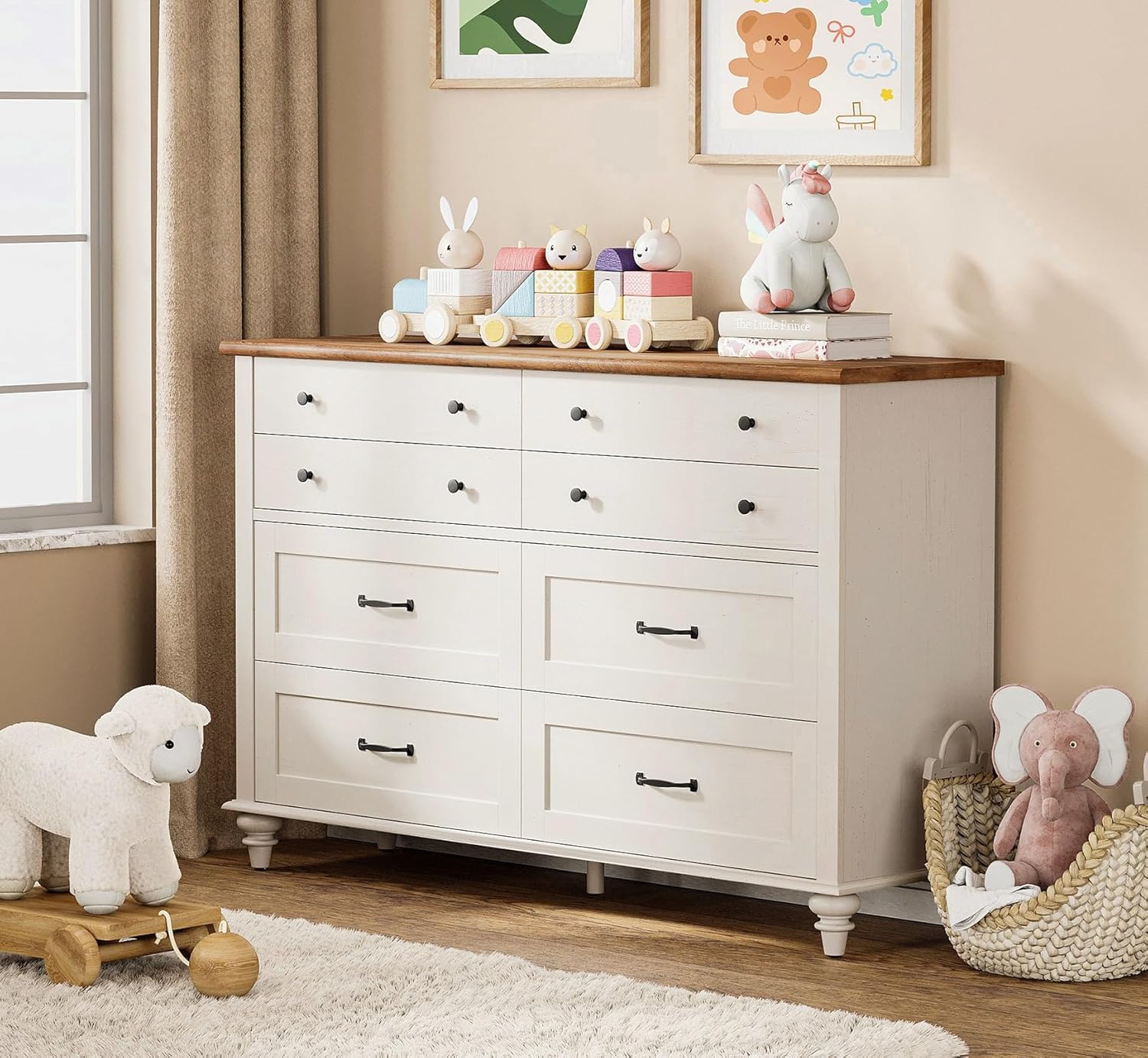 Baby Nursery Dresser - Cômoda Moderna para Crianças com 7