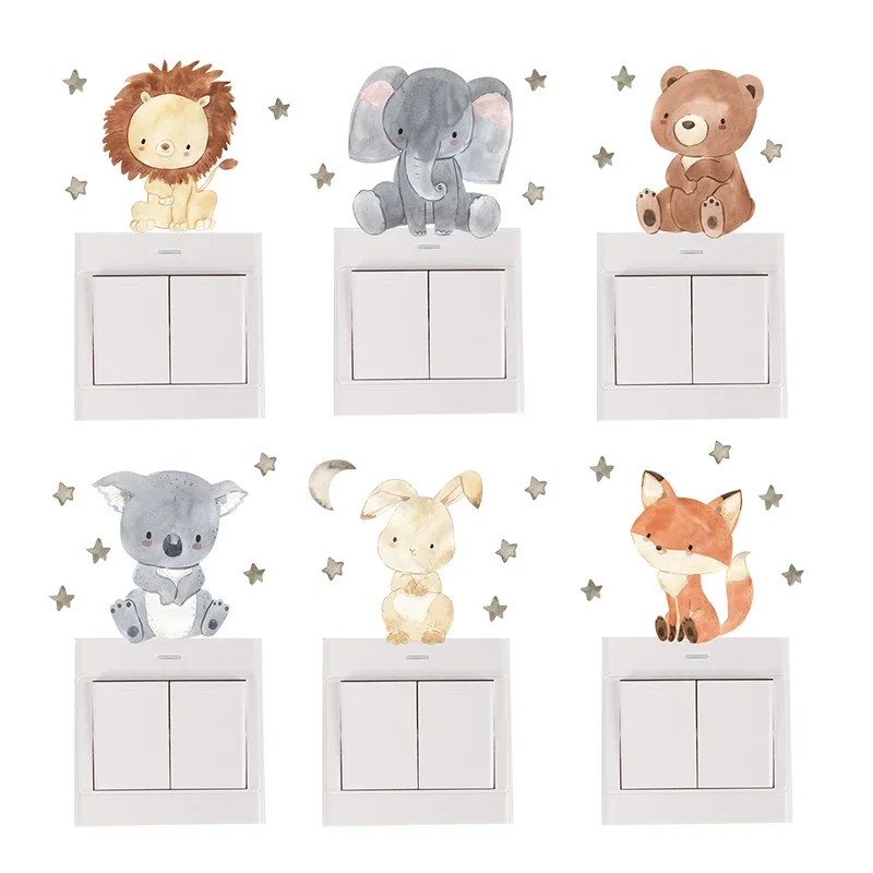 Baby Nursery Stickers - Adesivos de parede de animais de