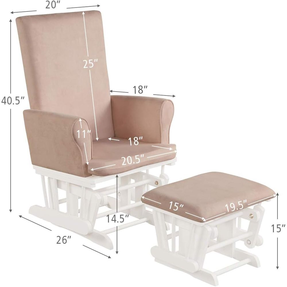 Conjunto de Cadeira de Balanço - Baby Nursery Nurse avaliação e preço