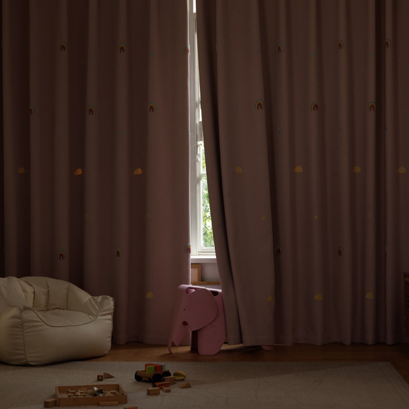 Cortinas Coloridas de Chenille - Blackout Curtain Nursery avaliação e preço
