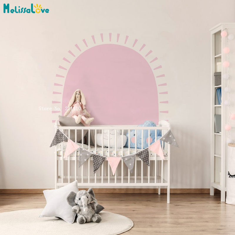Meia sun boho decalques de par - Baby Nursery Stickers avaliação e preço