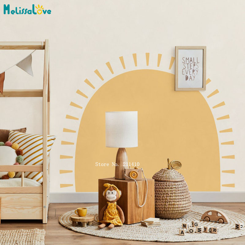 Meia sun boho decalques de par - Baby Nursery Stickers avaliação e preço