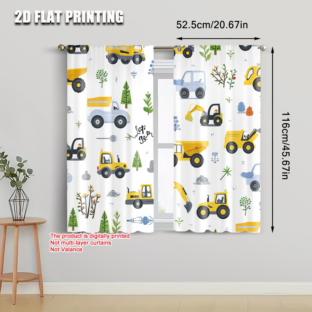 2 peças, impressão de avião 2d - Blackout Curtain Nursery avaliação e preço