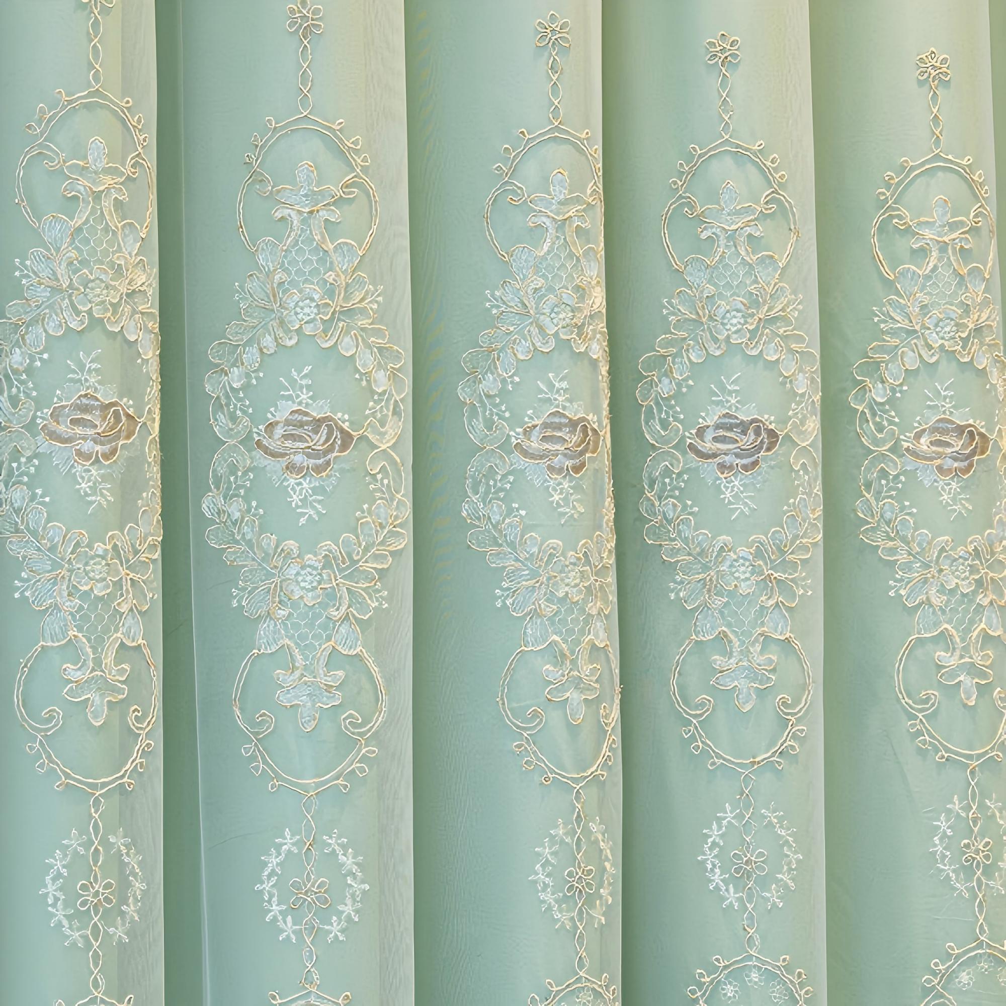 1 peça Cortina Vintage Verde d - Blackout Curtain Nursery avaliação e preço