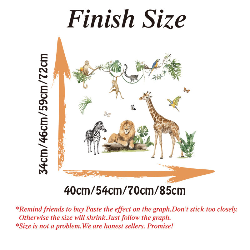 Grande selva animal folhas tro - Baby Nursery Jungle avaliação e preço