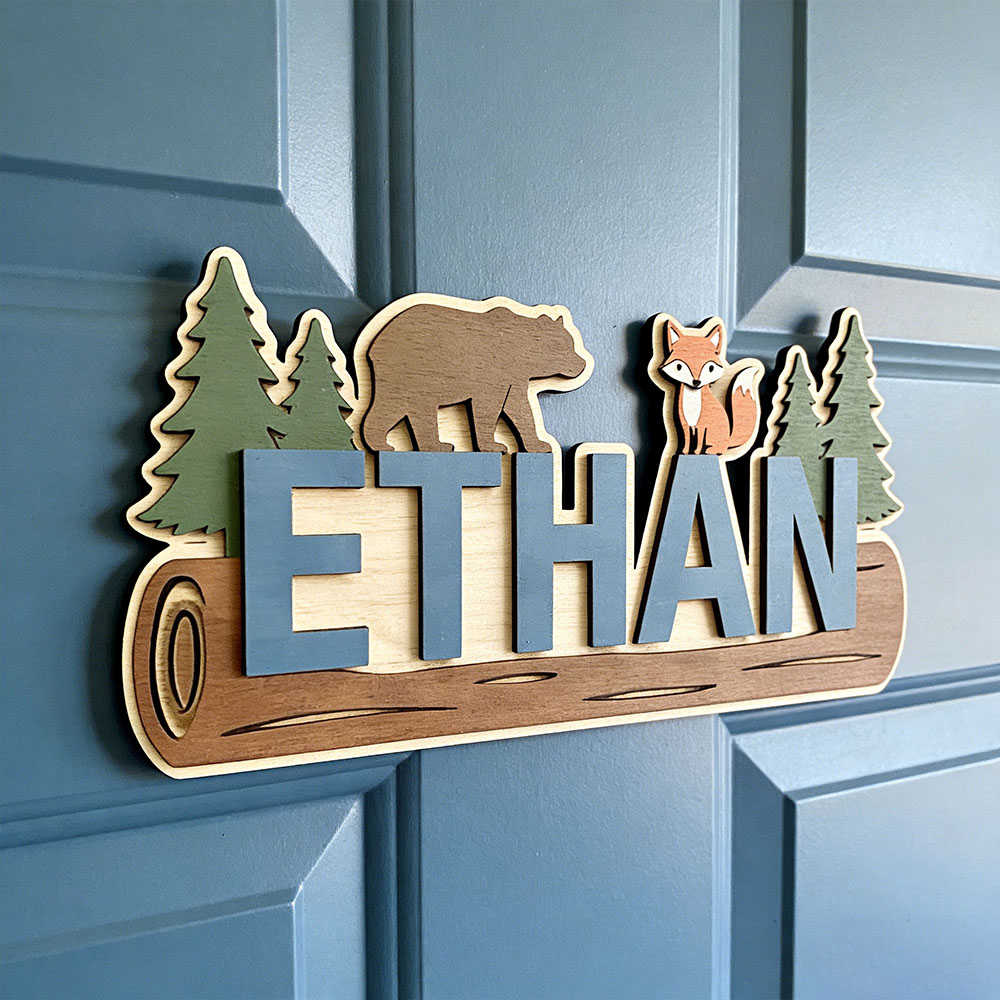 Placa de Madeira Personalizada - Baby Nursery Name Sign avaliação e preço