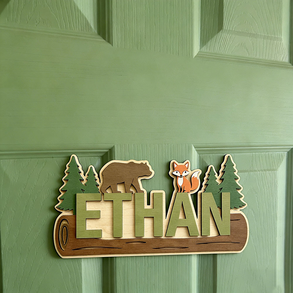 Placa de Madeira Personalizada - Baby Nursery Name Sign avaliação e preço