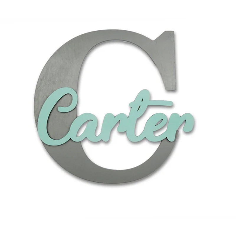 Letras de madeira, letras de s - Baby Nursery Name Sign avaliação e preço