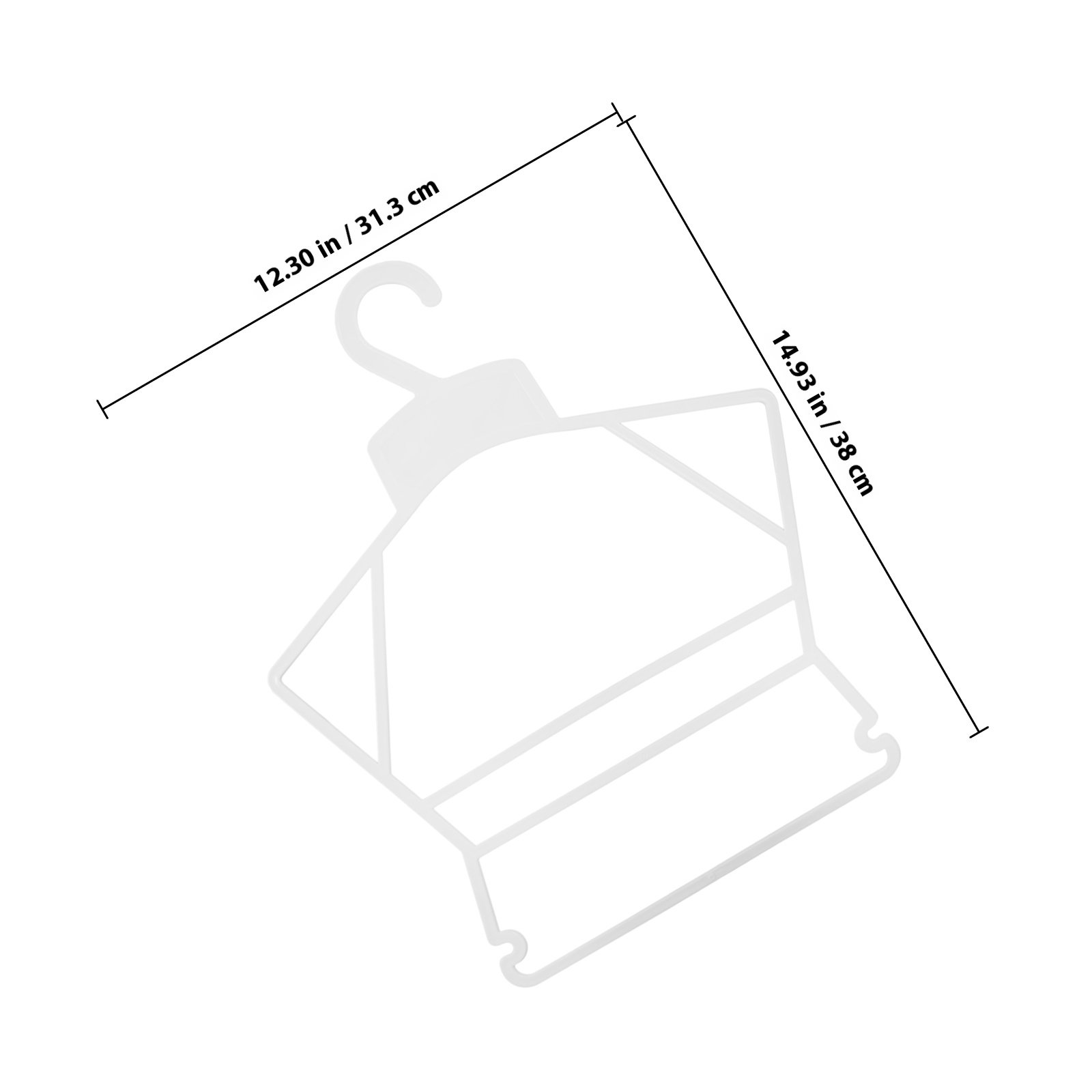 Cabides de plástico resistente - Closet Organizer Baby avaliação e preço