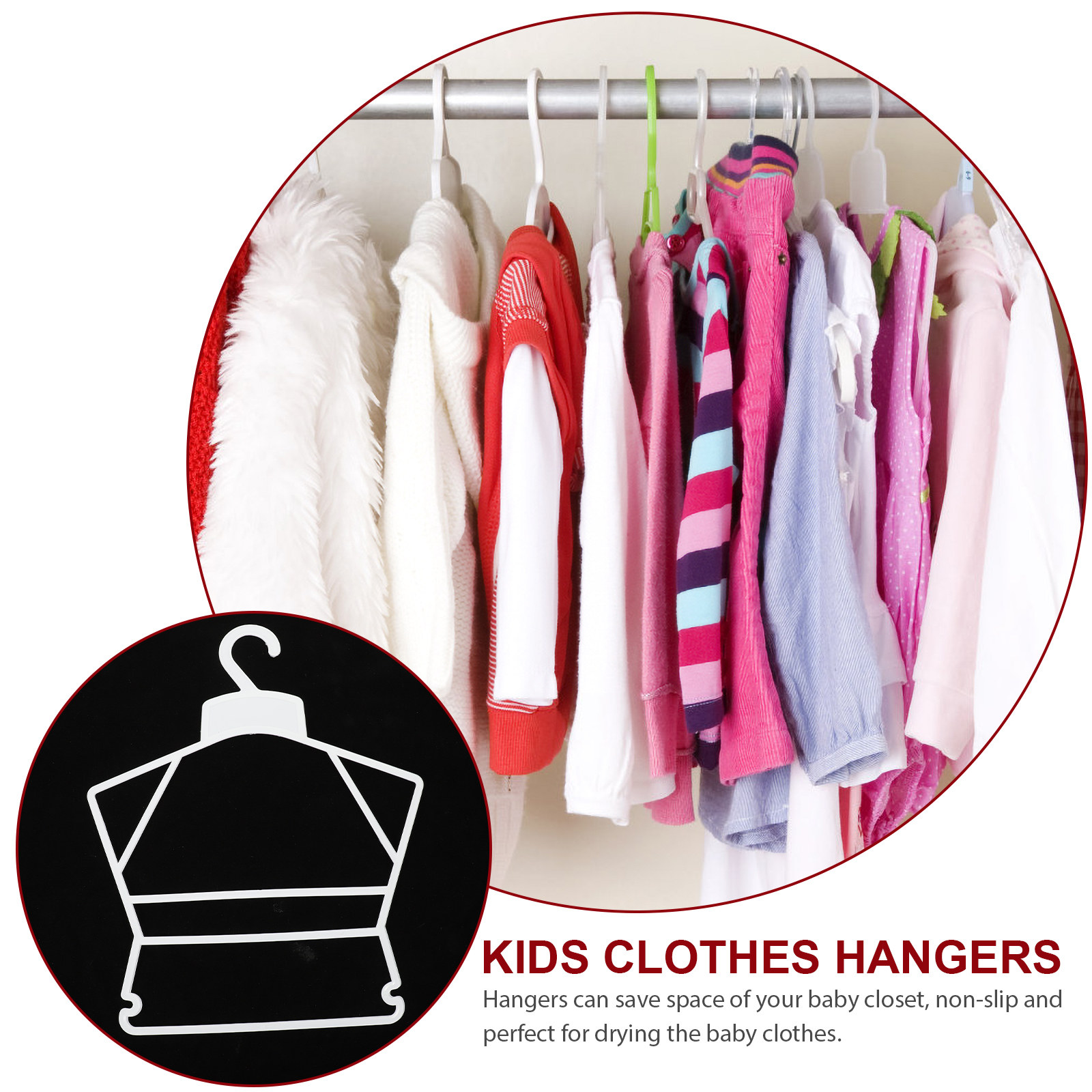 Cabides de plástico resistente - Closet Organizer Baby avaliação e preço