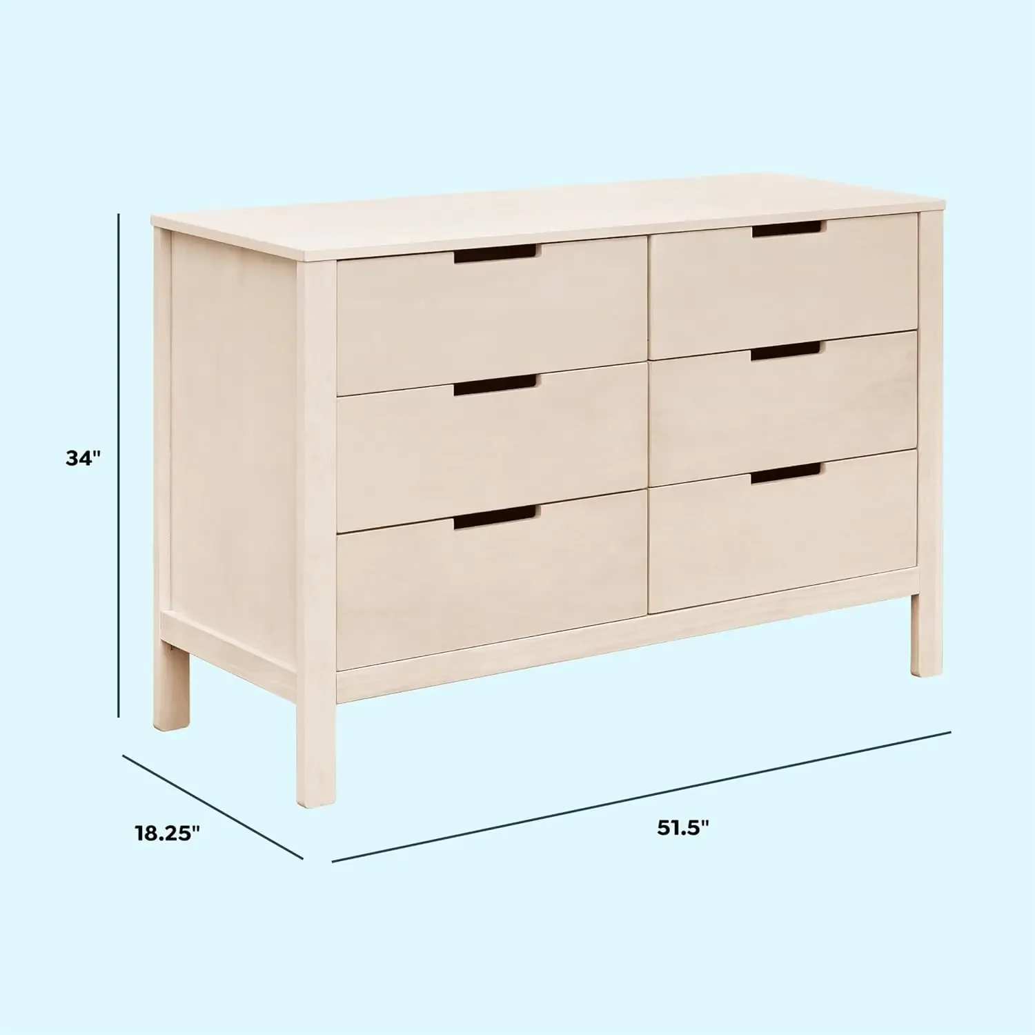 Cômoda dupla para berçário, cô - Baby Nursery Dresser avaliação e preço