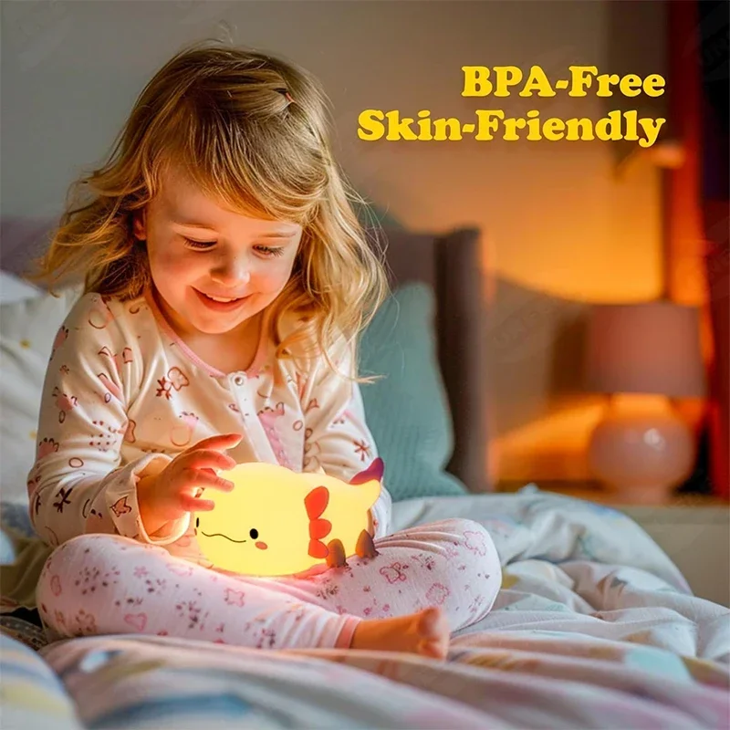 Bonito axolotl luz noturna sil - Baby Nursery Equipment avaliação e preço