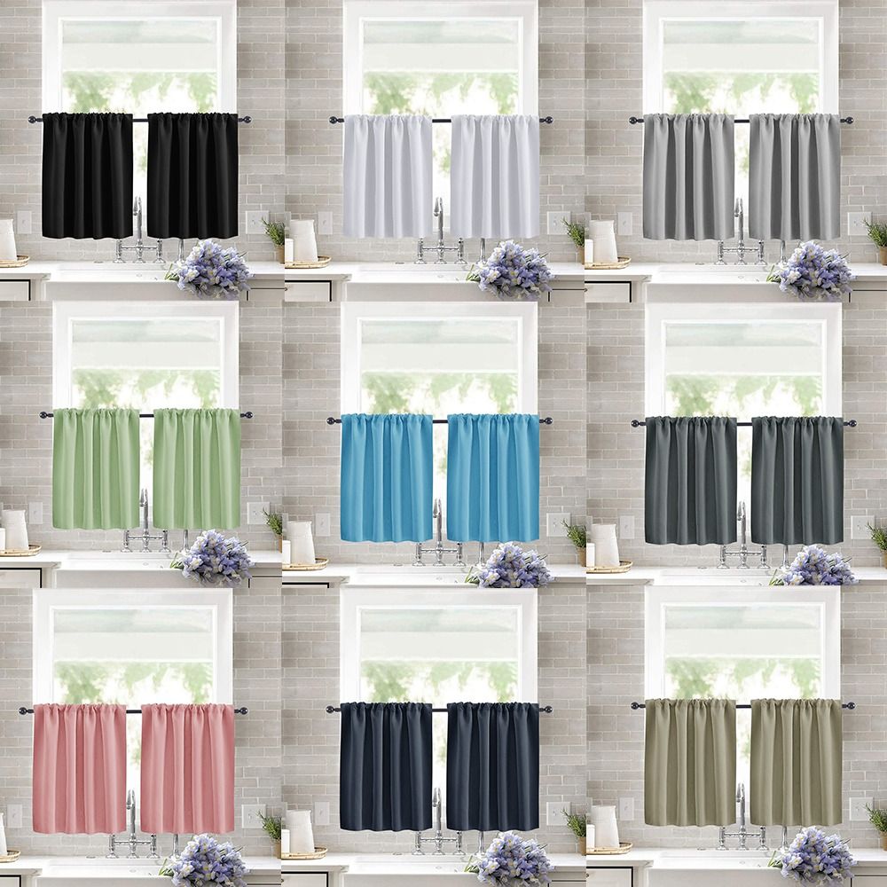 Cortinas de camada curta de co - Blackout Curtain Nursery avaliação e preço