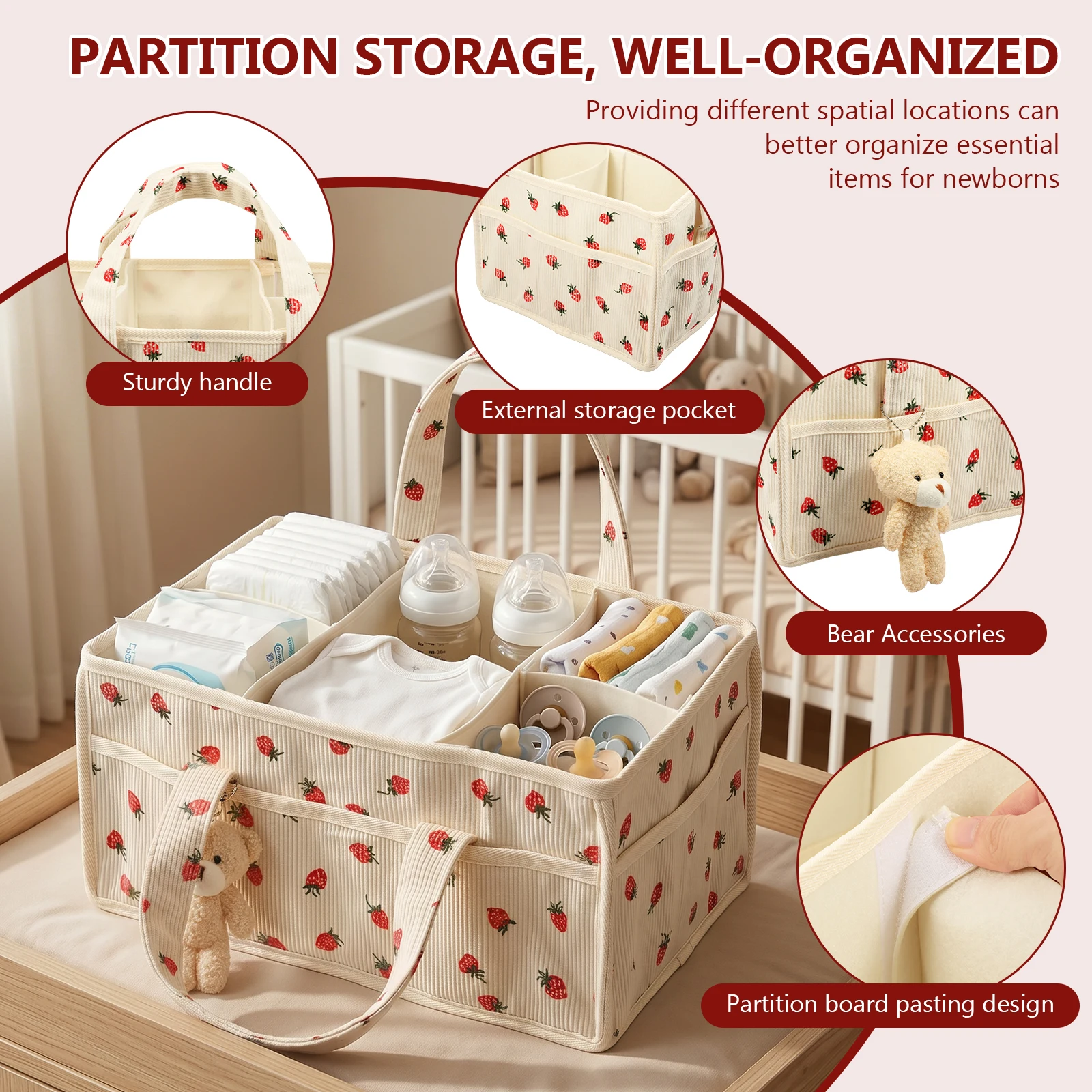 Cesto Organizador Portátil de  - Baby Nursery Dresser avaliação e preço