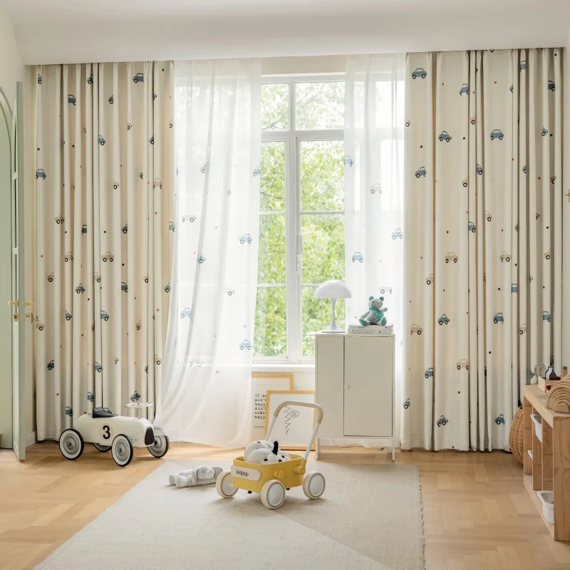 Cortina blackout com estampa f - Blackout Curtain Nursery avaliação e preço