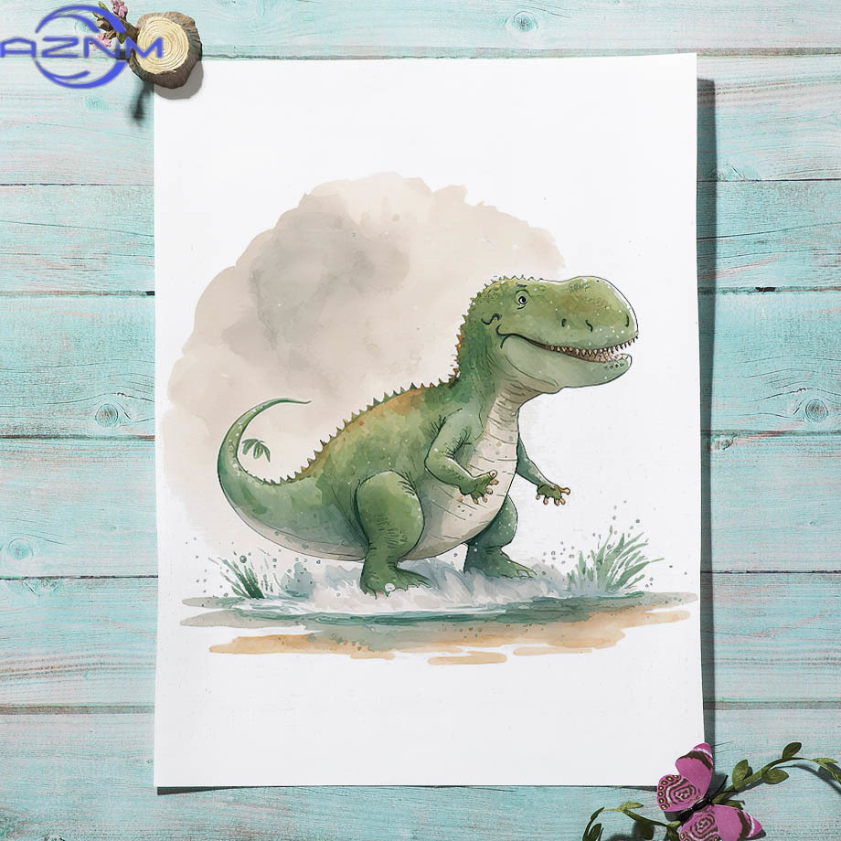 Pôster de Dinossauro Kawaii da - Baby Nursery Jungle avaliação e preço