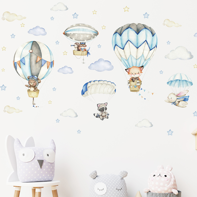 Adesivos de parede com balão d - Baby Nursery Stickers avaliação e preço