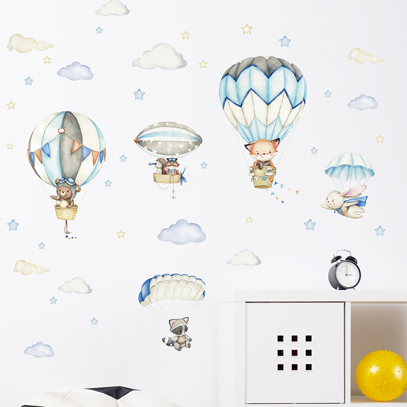 Adesivos de parede com balão d - Baby Nursery Stickers avaliação e preço