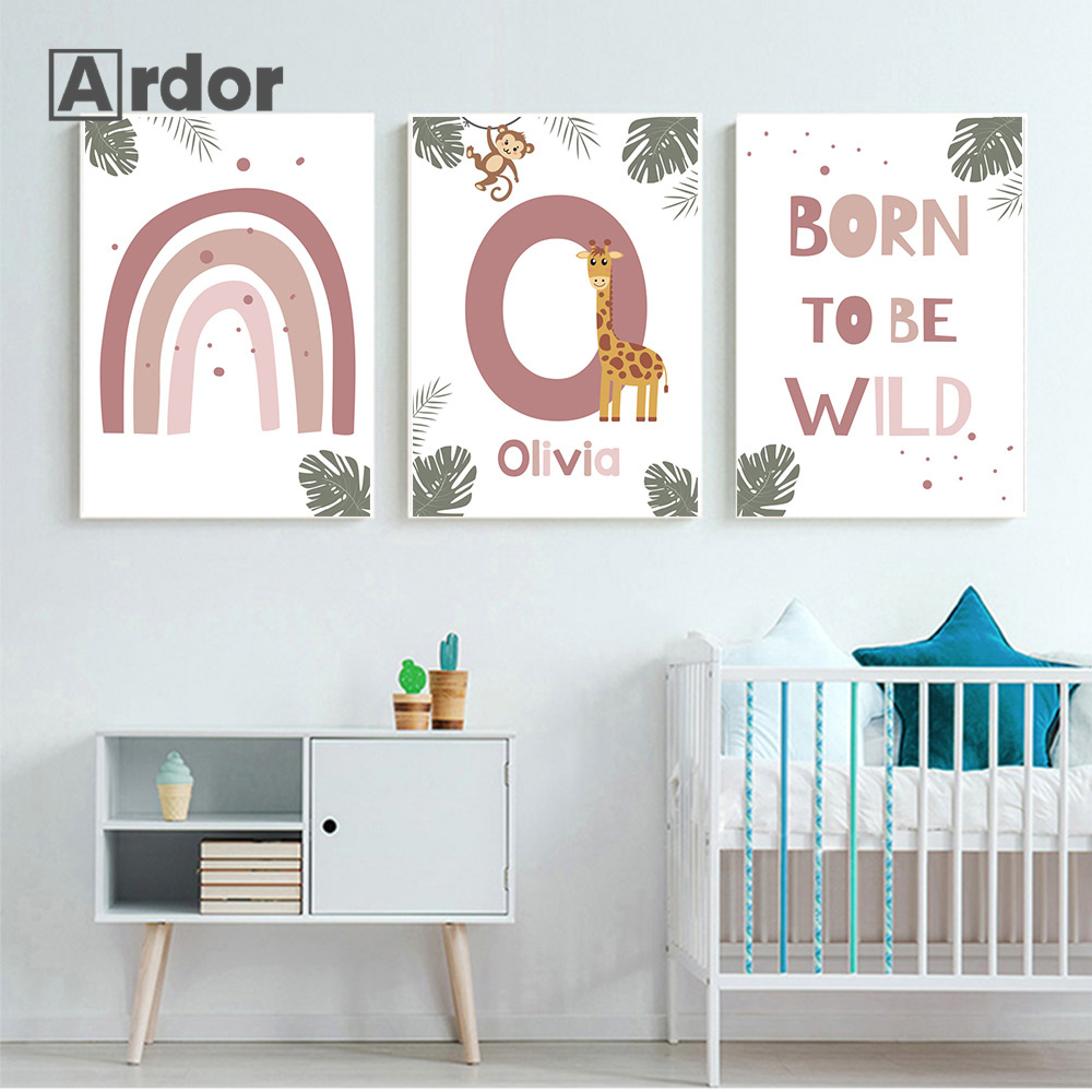 Pôsteres de animais da selva n - Baby Nursery Jungle avaliação e preço