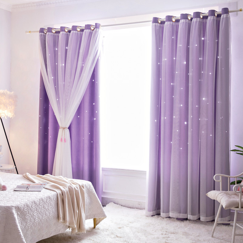 Hollow-Out Stars Window Curtai - Blackout Curtain Nursery avaliação e preço