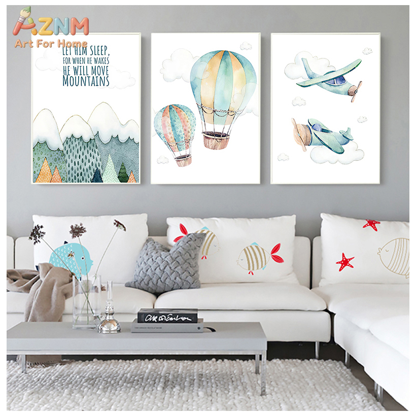 AZNM Quadro Decorativo em Tela - Baby Boy Nursery Quotes avaliação e preço
