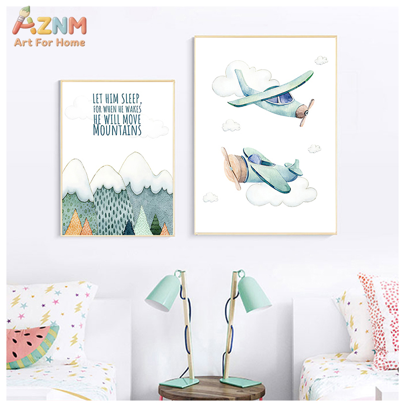 AZNM Quadro Decorativo em Tela - Baby Boy Nursery Quotes avaliação e preço