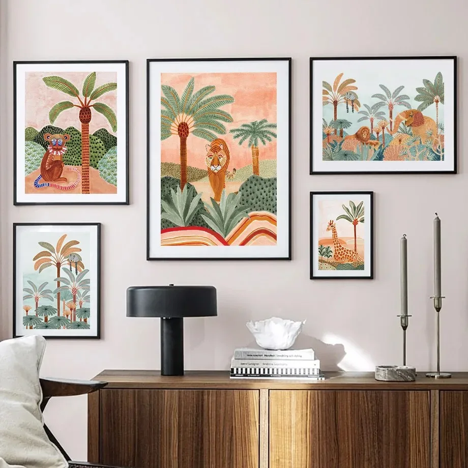 Pôster de Pintura em Tela com  - Baby Nursery Jungle avaliação e preço
