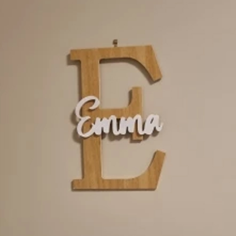 Sinal de madeira personalizado - Baby Nursery Name Sign avaliação e preço