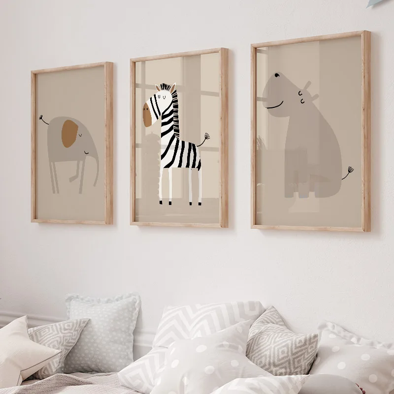 1PC Quadro Decorativo Sem Mold - Baby Nursery Jungle avaliação e preço