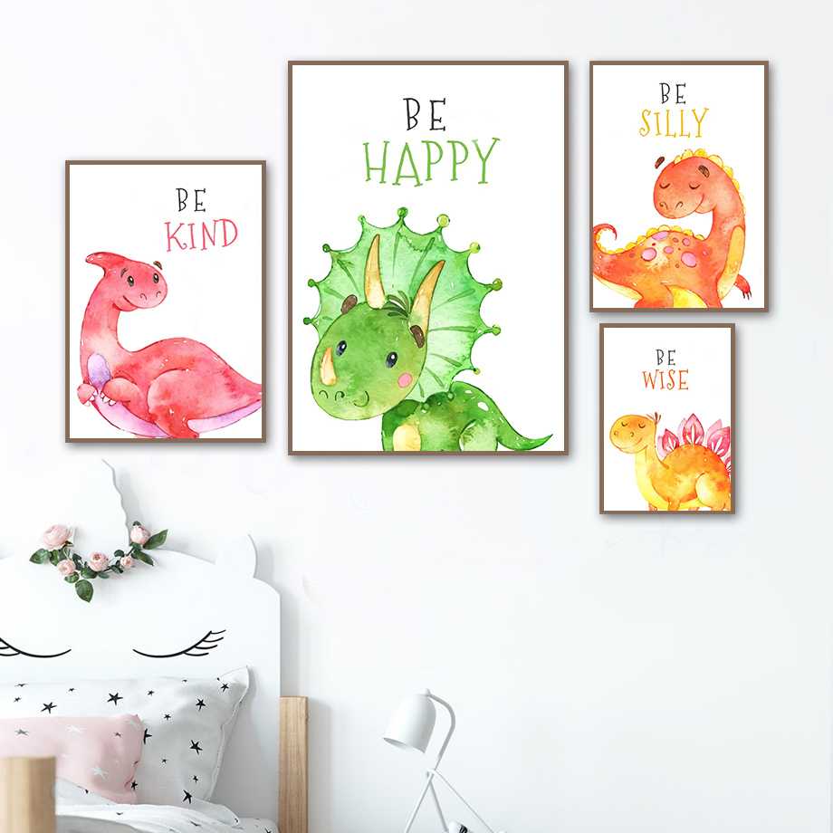 Dinossauro dos desenhos animad - Baby Boy Nursery Quotes avaliação e preço