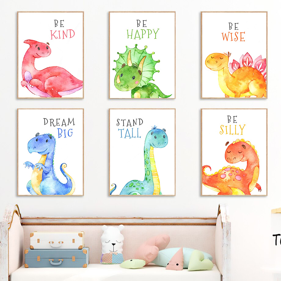 Dinossauro dos desenhos animad - Baby Boy Nursery Quotes avaliação e preço