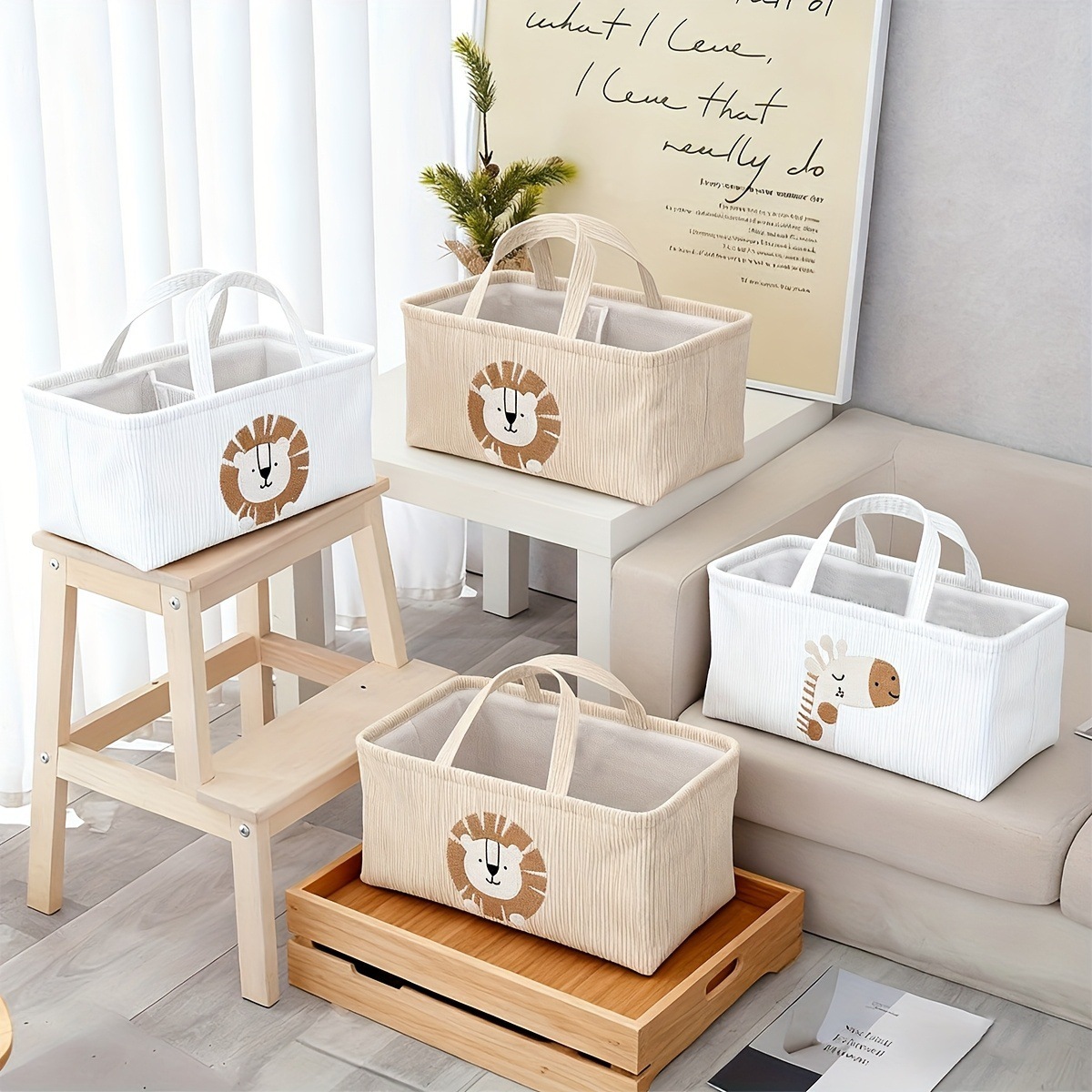 Cesto Organizador Dobrável de  - Baby Nursery Organization Ideas avaliação e preço