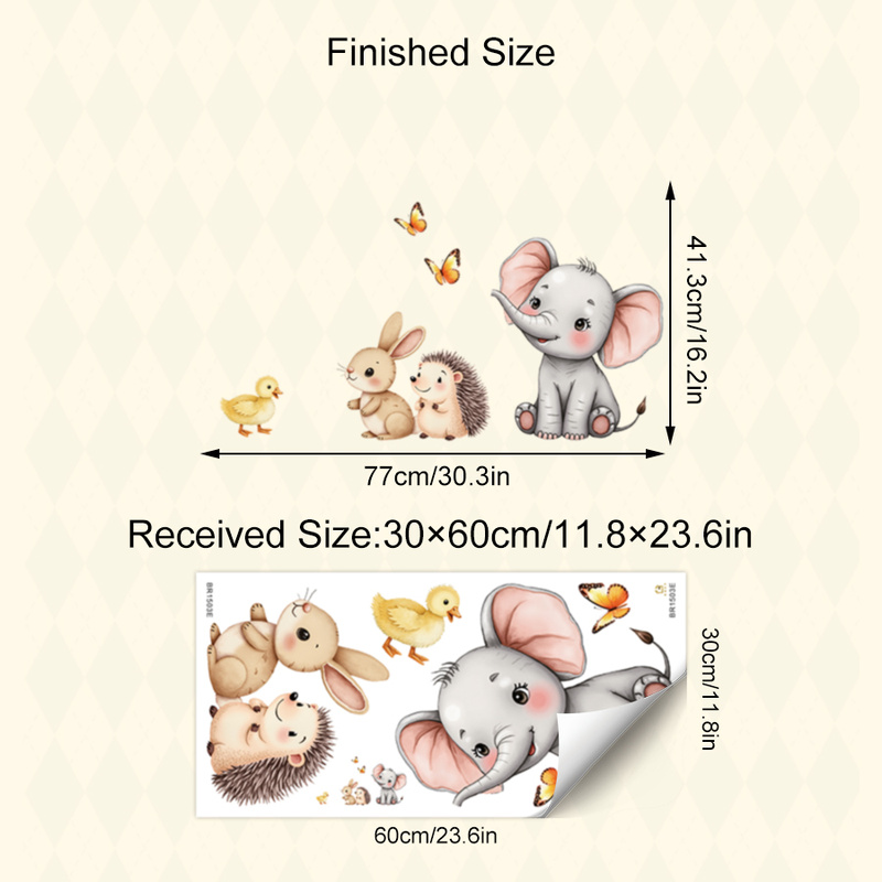 Adesivo de parede de animal de - Baby Nursery Stickers avaliação e preço