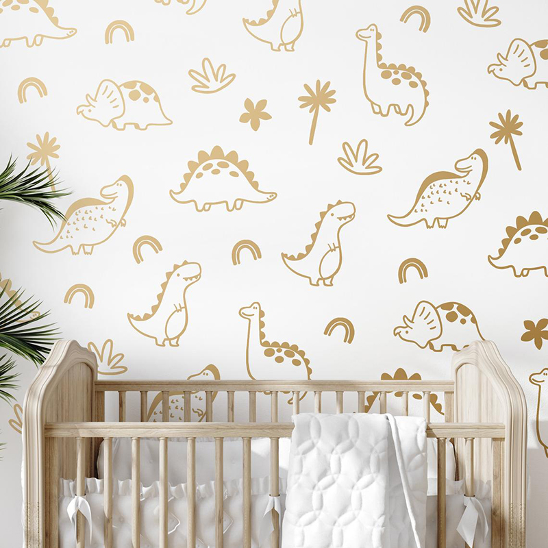 Dinossauro Geométrico Árvore A - Baby Nursery Jungle avaliação e preço