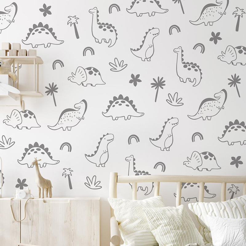 Dinossauro Geométrico Árvore A - Baby Nursery Jungle avaliação e preço
