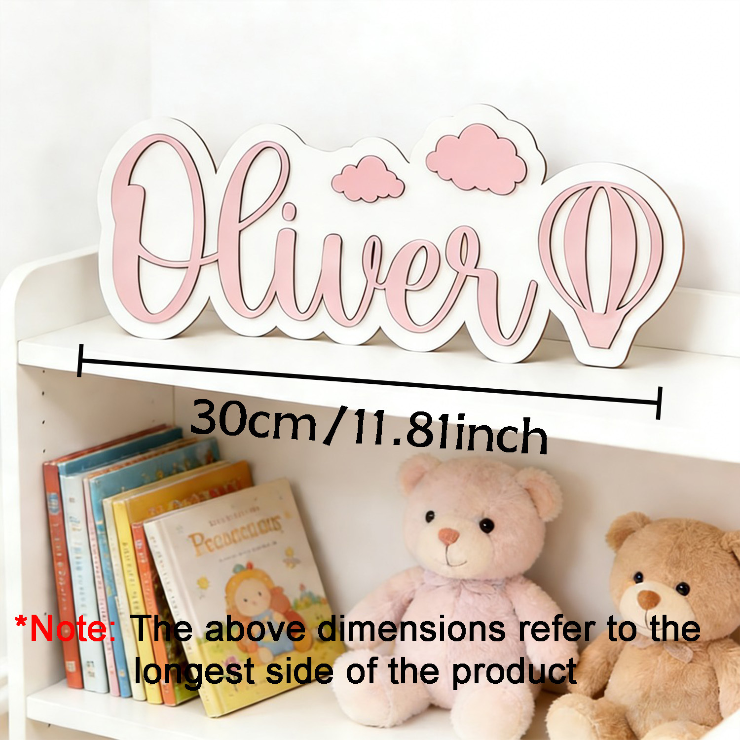 Placa de Quarto Personalizada  - Baby Nursery Name Sign avaliação e preço