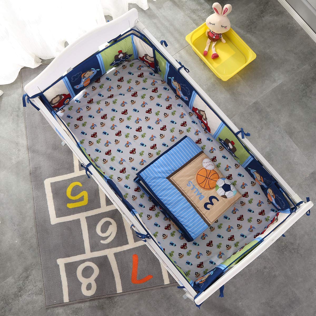 Conjunto de cama de berço de 7 - Baby Nursery Bedding Sets avaliação e preço