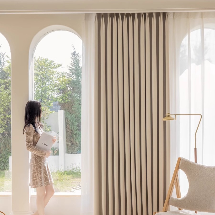 Creme veludo chenille blackout - Blackout Curtain Nursery avaliação e preço