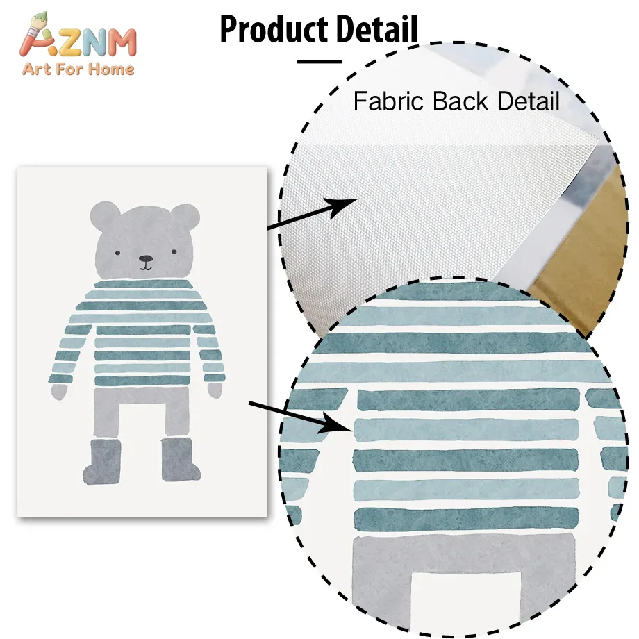 AZNM Arte de Parede em Tela co - Baby Boy Nursery Quotes avaliação e preço