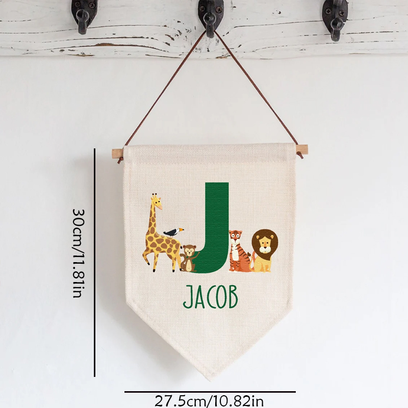 Bandeira Personalizada com Nom - Baby Nursery Jungle avaliação e preço