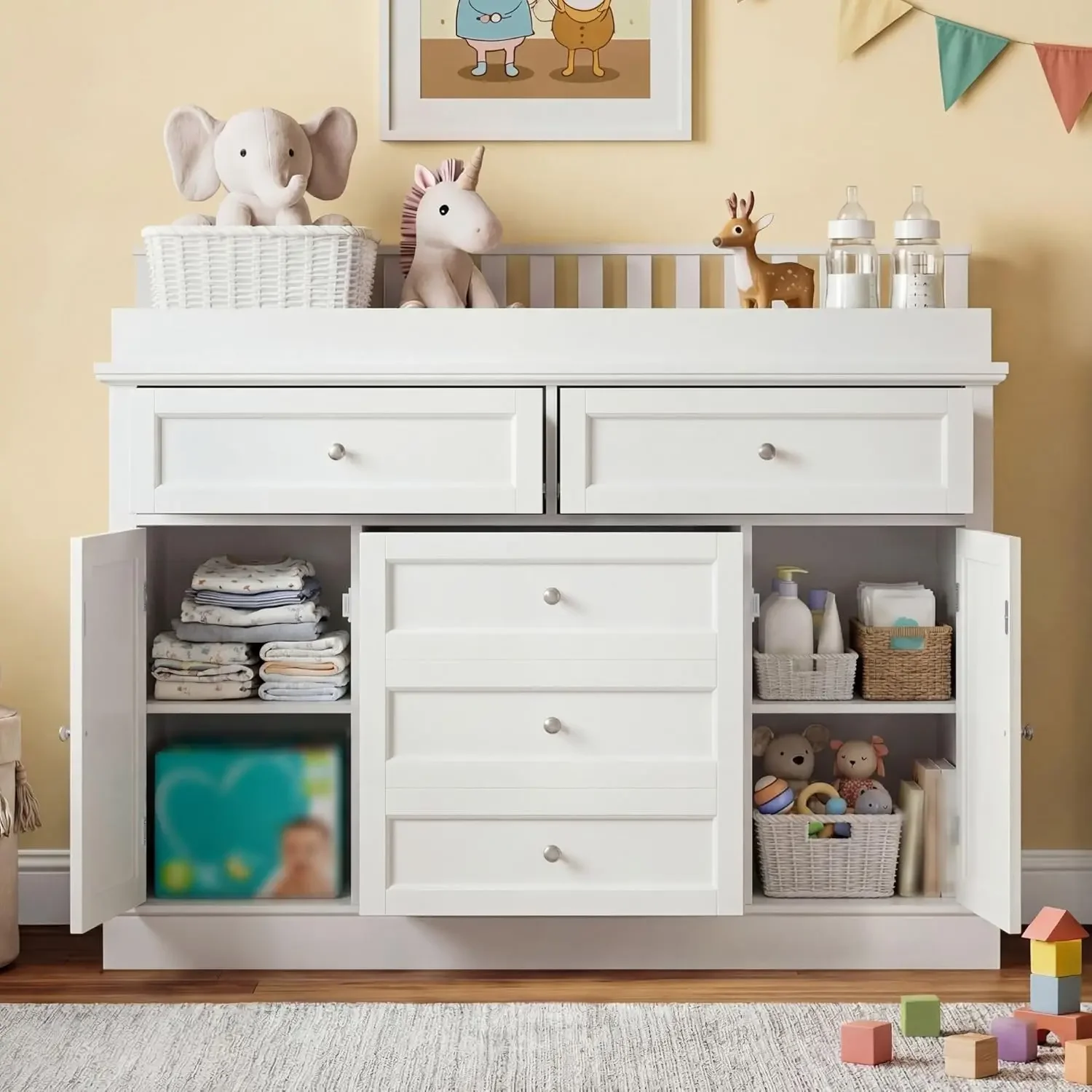 Cômoda para Bebê 46 com Trocad - Baby Nursery Dresser avaliação e preço