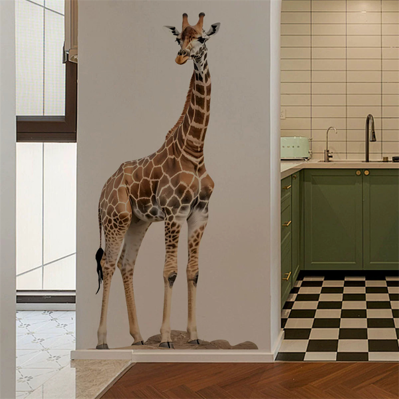 Adesivo grande de girafa, anim - Baby Nursery Stickers avaliação e preço